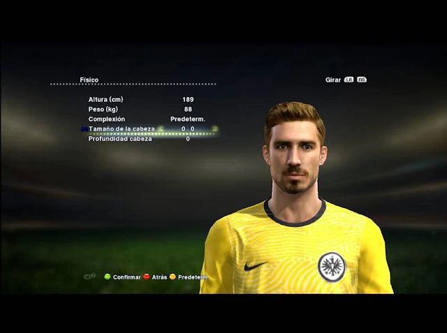 Kevin Trapp Face For PES 2013
