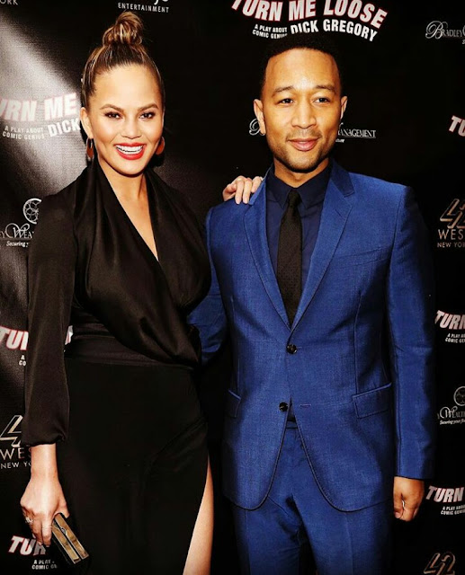 John Legend and Chrissy Teigen looks dapper as they attend Turn Me Loose (Photos)