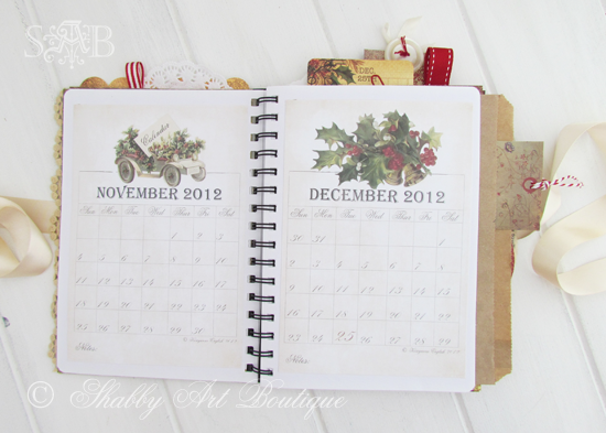 Shabby Art Boutique Christmas Planner 2