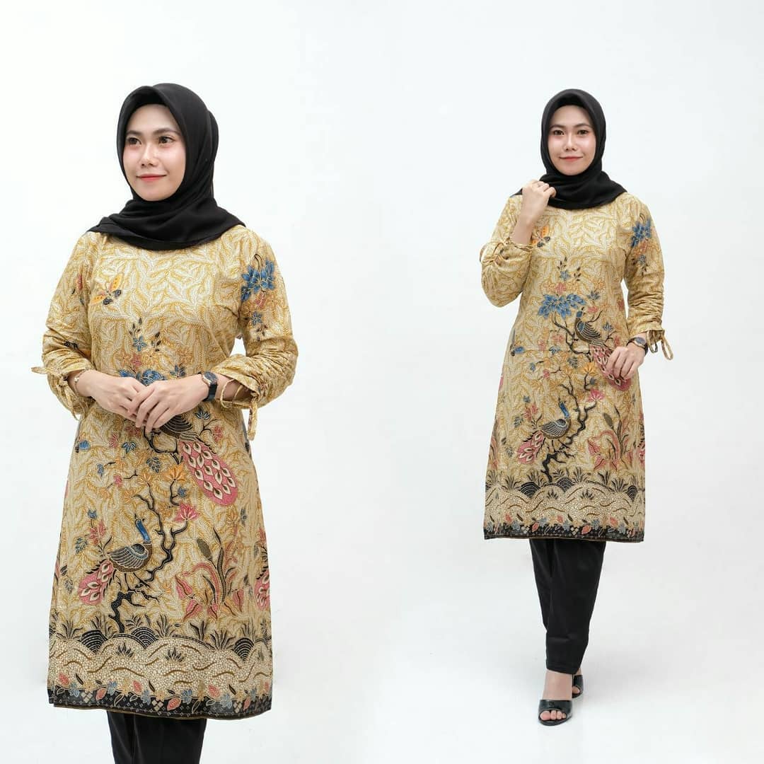 Model Baju  Batik Kerja  Lengan  Panjang  Terbaru 2021