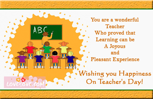 {*Unique & Hot*} Happy Teachers Day 2016 Quotes Images Cards Poems Songs Wishes Message & Greetings