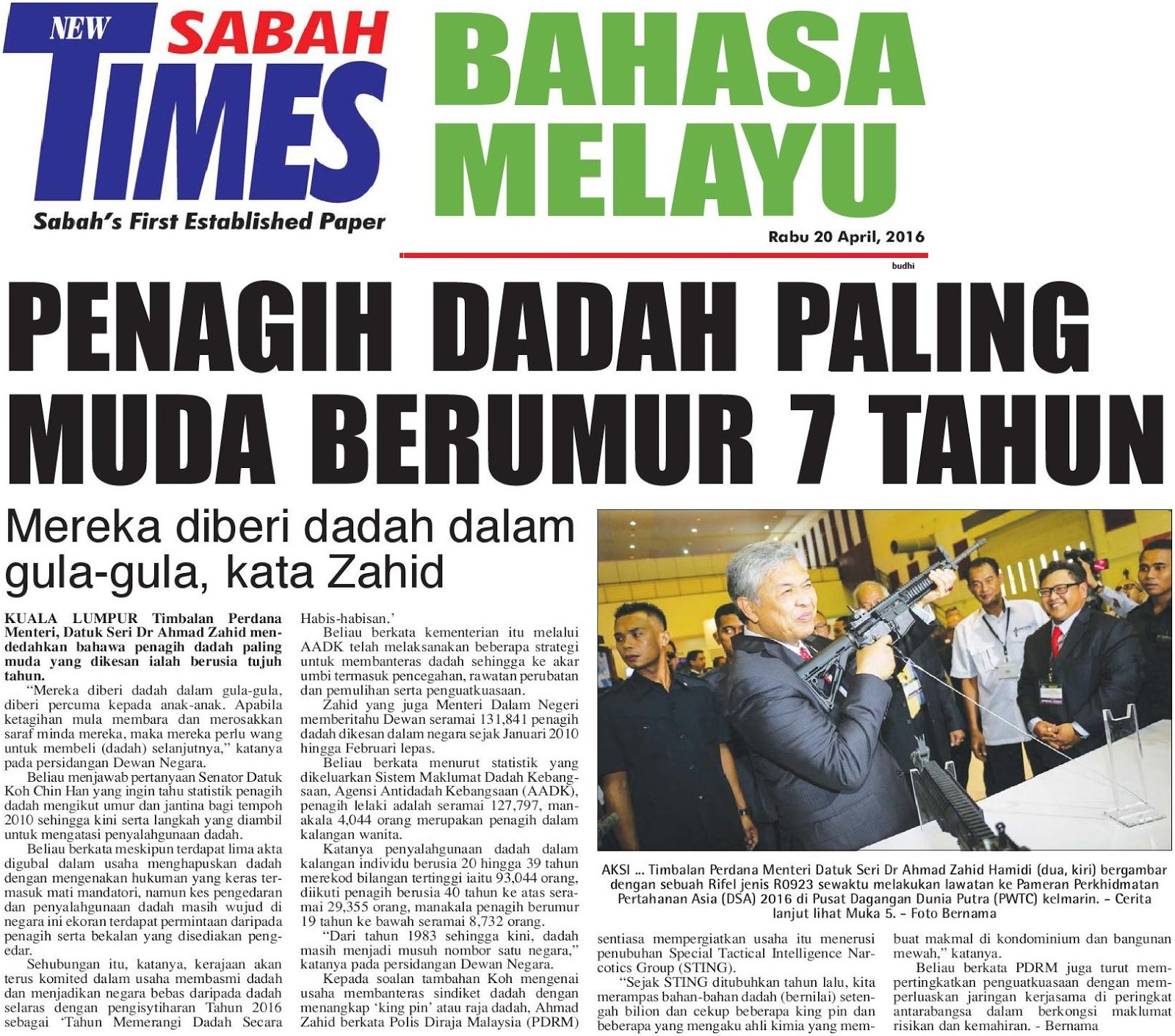 Keratan Surat Khabar Lama Kemerdekaan Sabah