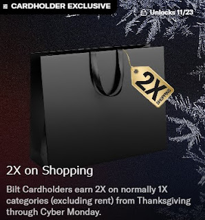 2X on Shopping