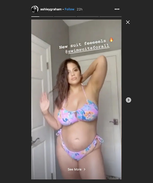 Ashley Graham shows off stretch marks and curves in her latest snapshot