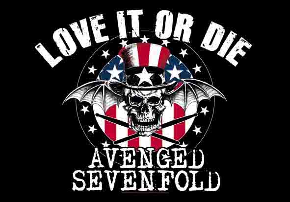 avenged sevenfold logo. chamado Avenged Sevenfold.