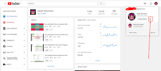 Membuat banyak channel youtube dengan memakai satu akun Cara menciptakan Channel Youtube Lebih Dari satu dengan Satu Akun Google