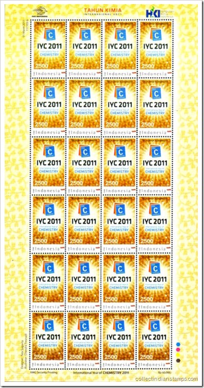 Stamp Sheetlets On International Year Of Chemistry