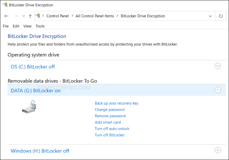 أداة مايكروسوفت BitLocker To Go