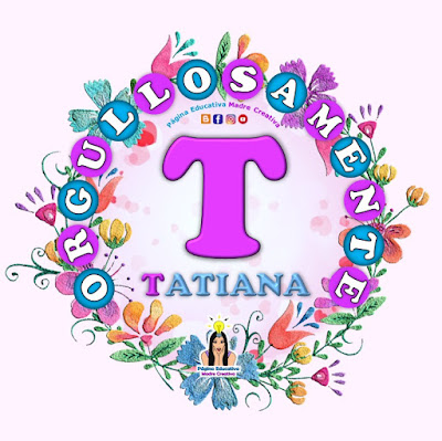 Nombre Tatiana - Carteles para mujeres - Día de la mujer