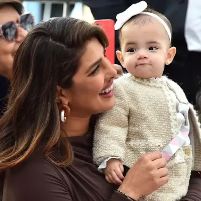Priyanka Chopra was seen roaming around with her daughter sitting on her shoulder, husband Nick wrote this by sharing the photo-video