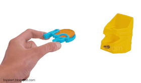 Nerf Happy Meal Toys are games of skill like the Sink the Disk game