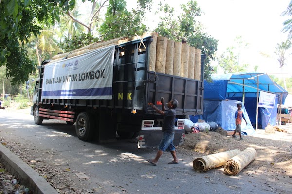 Pasca Bencana Lombok, Lombok Terima Bantuan 8 Ton Logistik