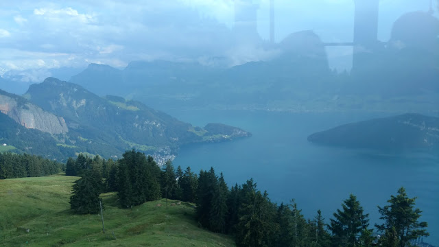 a look down at Lake Lucerne