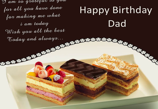 Happy Birthday Dad wishes cake image, photo HD