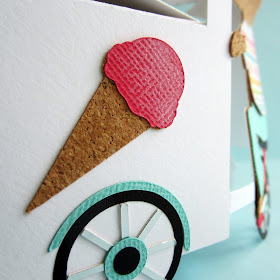 Hints for using up scraps with the Silhouette using Adhesive Cork and making a 3D mouse ice cream cart . Janet Packer for Silhouette UK Blog