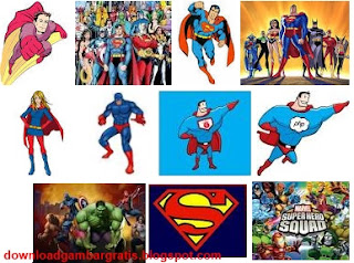 kelection gambar superhero