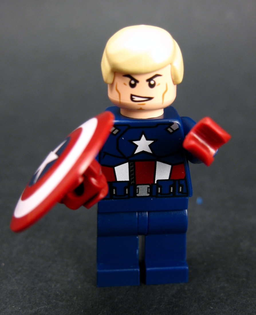 LEGO Captain America - Unmasked Minifigure