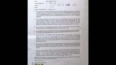 Viral, Diduga Surat Utang Anies Baswedan ke Sandiaga Uno Tersebar di Media Sosial, Begini Isinya