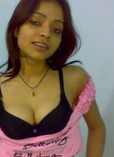 Cute Indian girl wear Hot black blouse