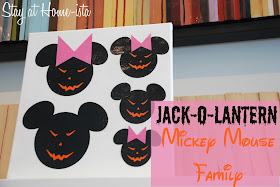 Jack-O-Lantern Mickey Mouse Family
