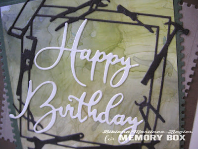 happy birthday card for men with re-inkers and alcohol detail