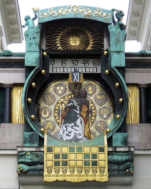 Ankeruhr, Anker Clock by Franz von Matsch, Hoher Markt, Vienna