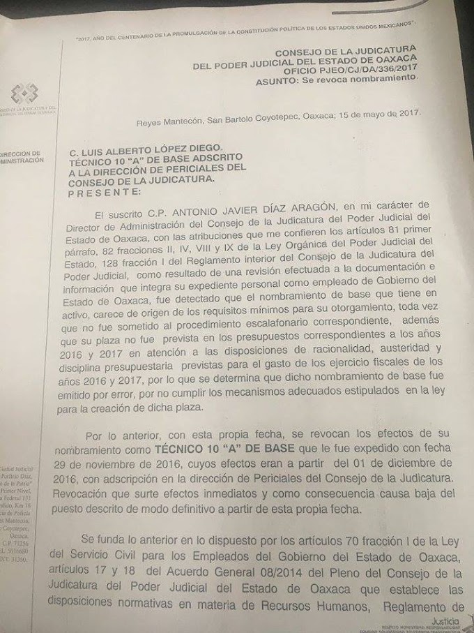 Denuncian irregularidades en Tribunal Superior de Justicia del Estado