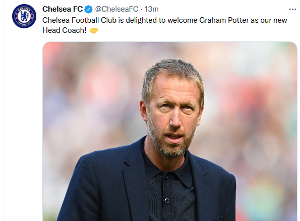 Chelsea hire Graham Potter from Brighton as Thomas Tuchel replacement