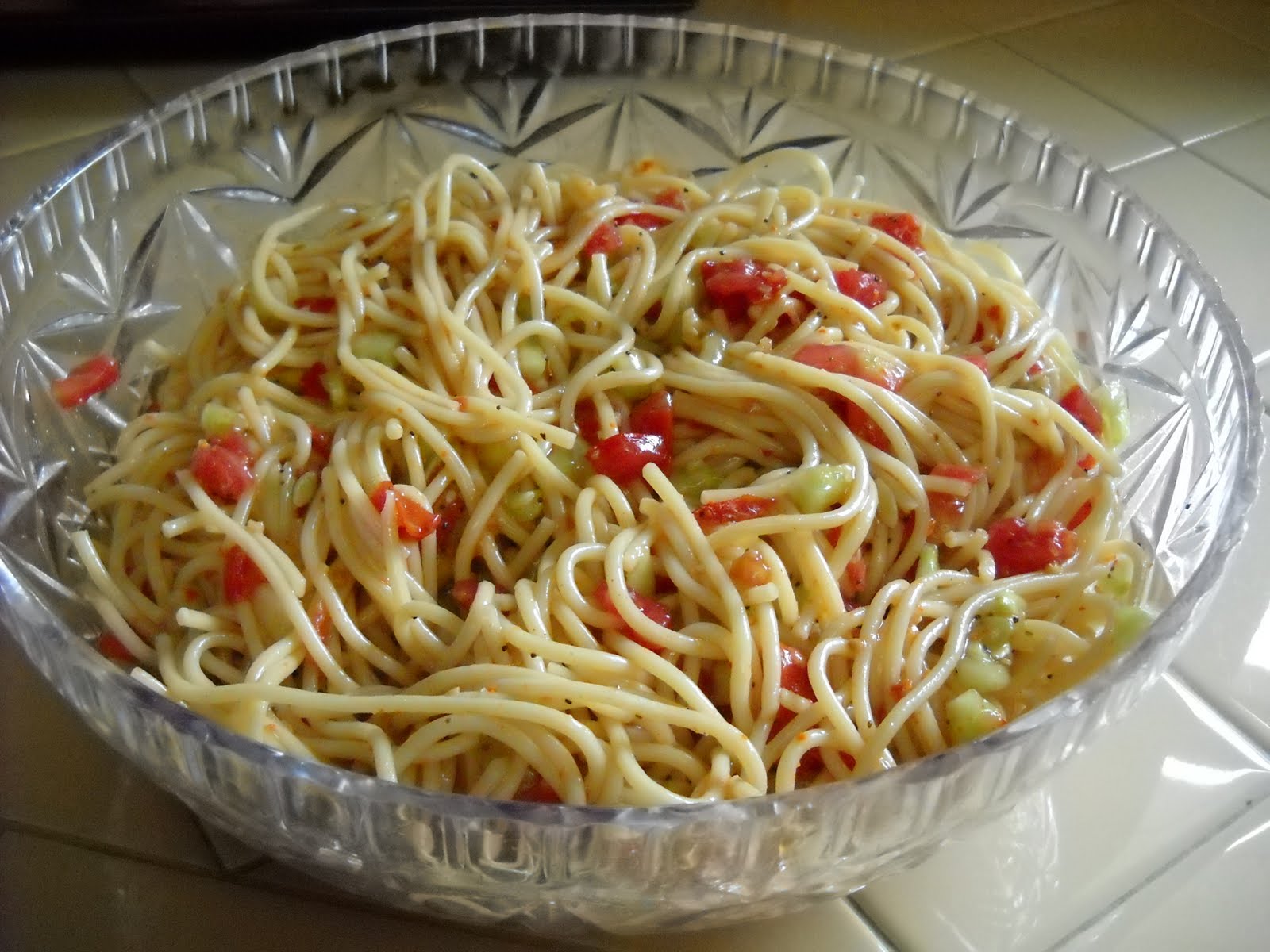 A Diva's Garden: Spaghetti Salad Recipe