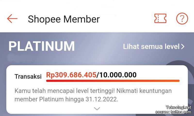 Cara Cek Total Transaksi di Shopee