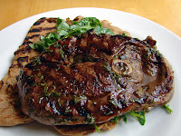 Grilled Lamb Steaks with Minted Honey Sherry Vinaigrette - Culinary Cross-Dressing