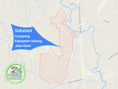 PETA : Desa Sukatani, Kecamatan Compreng