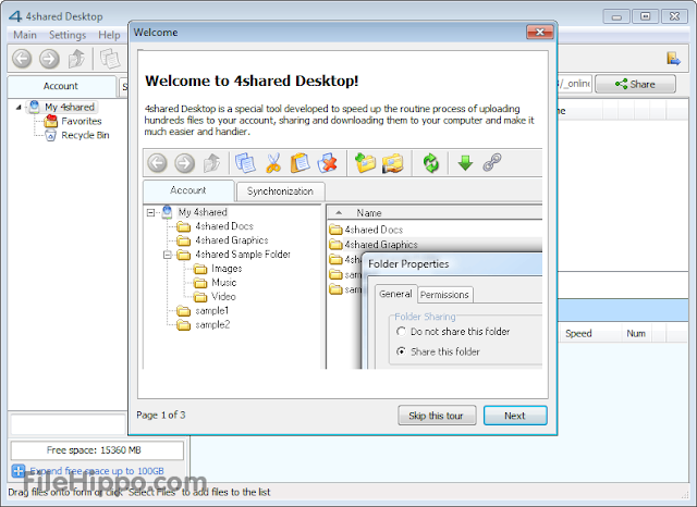 Free Download 4shared Desktop 4.0.0 Terbaru
