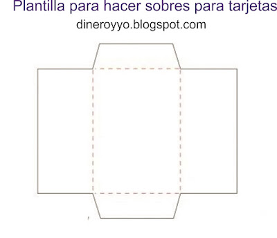 plantilla para hacer sobres para tarjetas