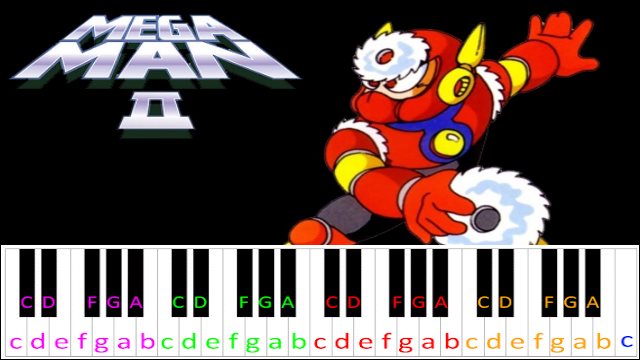 Mega Man 2 - Metal Man Theme Piano / Keyboard Easy Letter Notes for Beginners