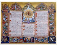 French Heraldic Altar Cards Featuring the Arms of the British and Russian Empires
