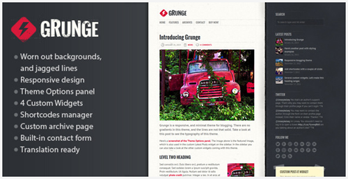 responsive blog theme