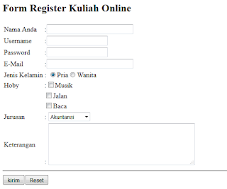 form register mahasiswa