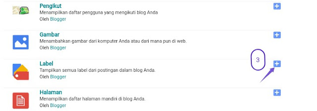   Cara membuat menu label di blogspot