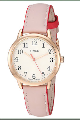timex wrist watches for ladies leather strap
