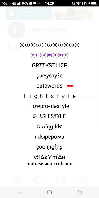 Cara Mengganti Font Whatsapp Kamu Agar Lebih Menarik dan Lucu Menggunakan Cool Fonts Application mahasiswa excel