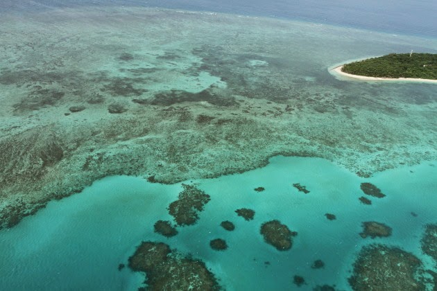 Great Barrier Reef from the sky