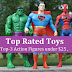 Top Rated Toys :-Top three Action Figures under $25 ,