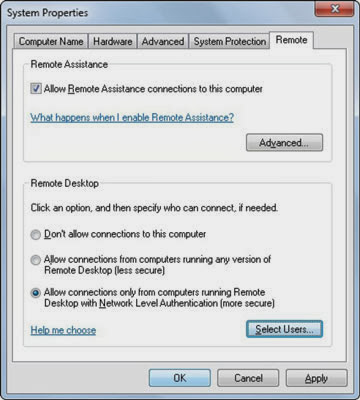 Finishing setting remote desktop