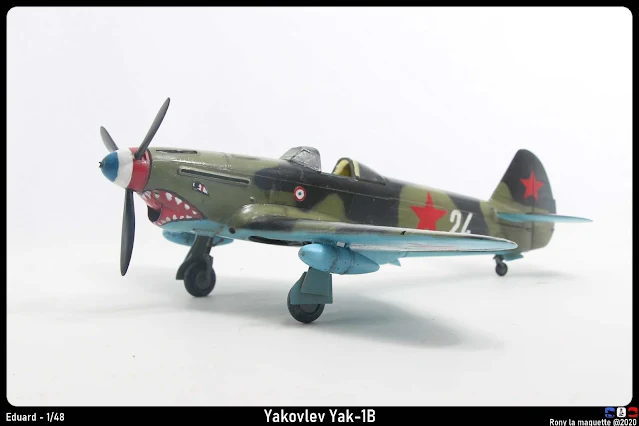 Surlignage de la maquette du Yak-1B d'Eduard.