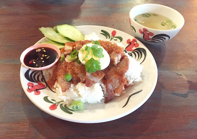 Thaikhun barbecue pork and rice main meal