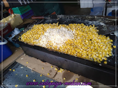 bijiran jagung di campurkan dengan cheese