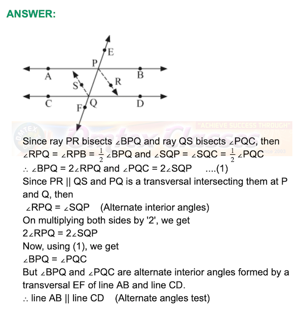 Practice Set 2.2,  Chapter 2 - Parallel Lines Mathematics Part II Solutions for Class 9 Math