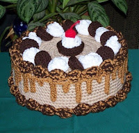 Pasteles decorados al estilo crochet