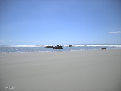 sandy beach, New Zealand